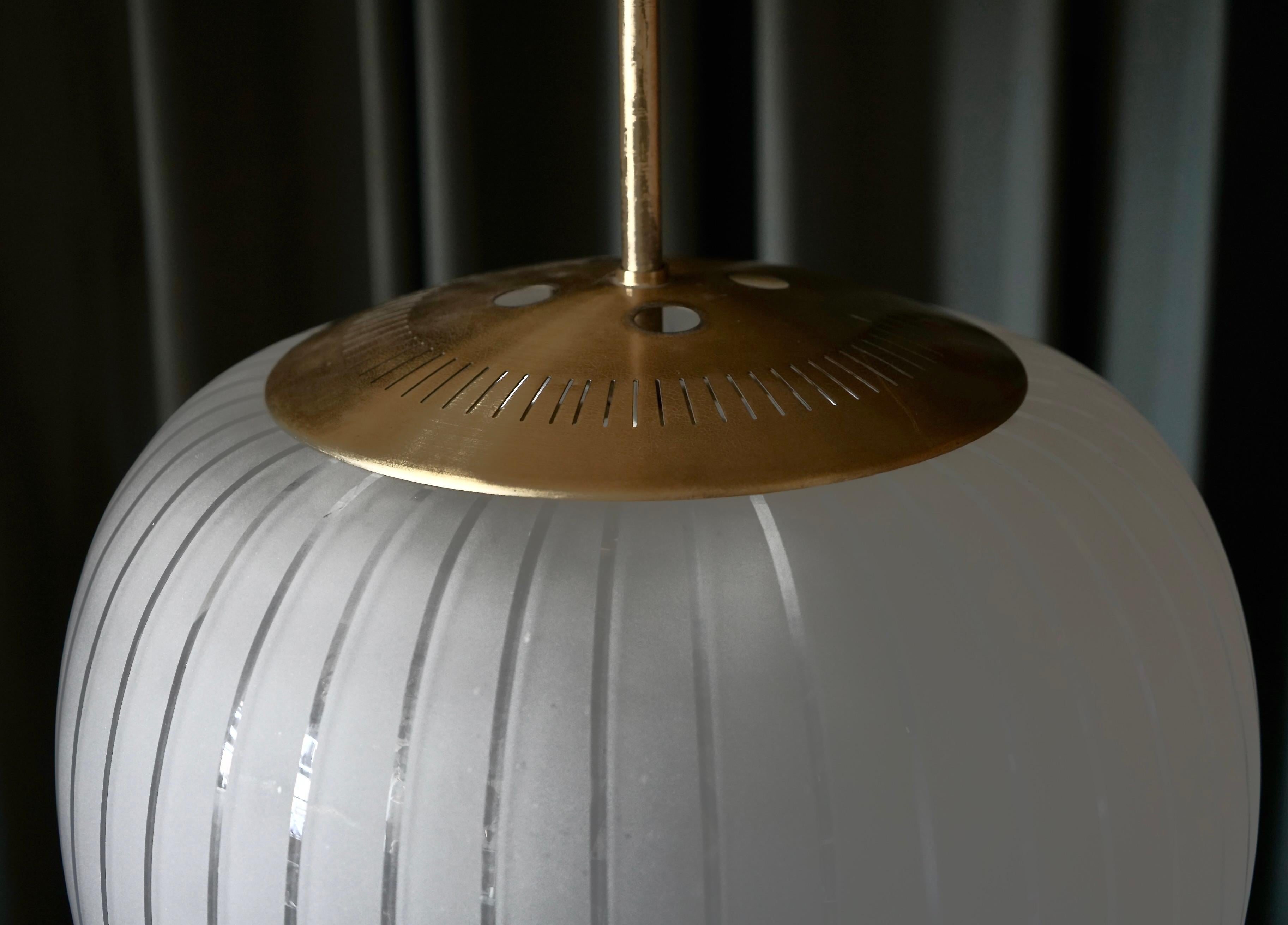 Mid-20th Century A Pair of Extra Large Pendants by ASEA For Sale