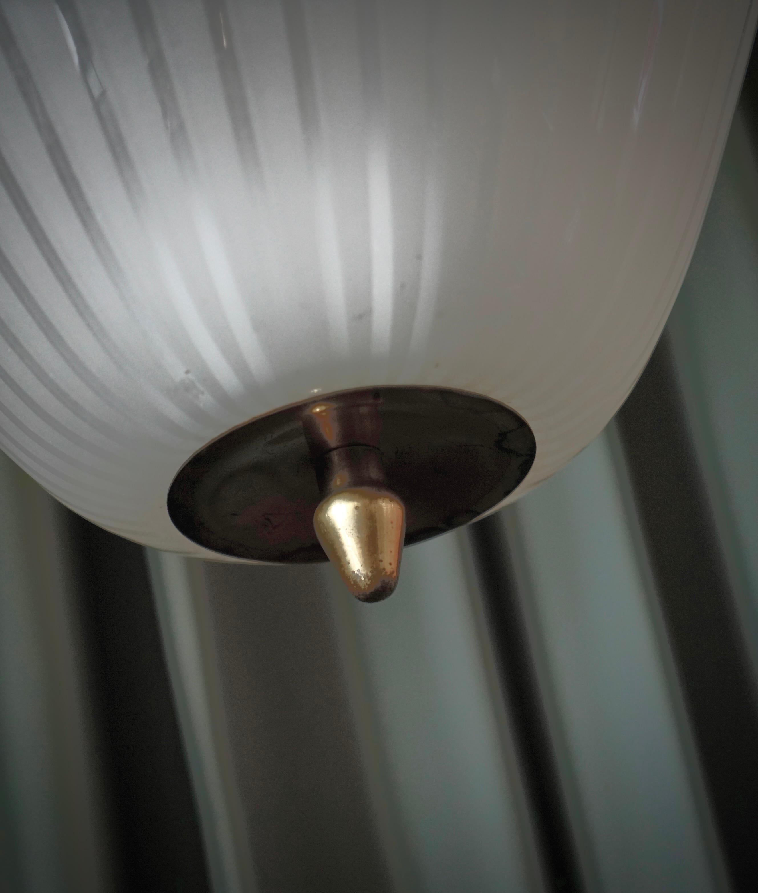 Glass A Pair of Extra Large Pendants by ASEA For Sale