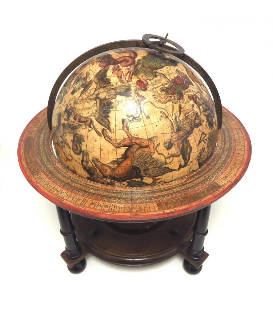Dutch Colonial A pair of extremely rare Valk table globes For Sale