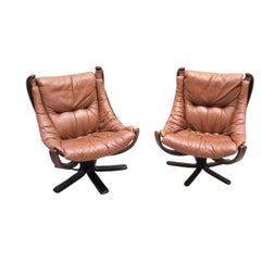 Falcon Type Swivel Chair Skippers Møbler, Denmark, 1970s - Only one available