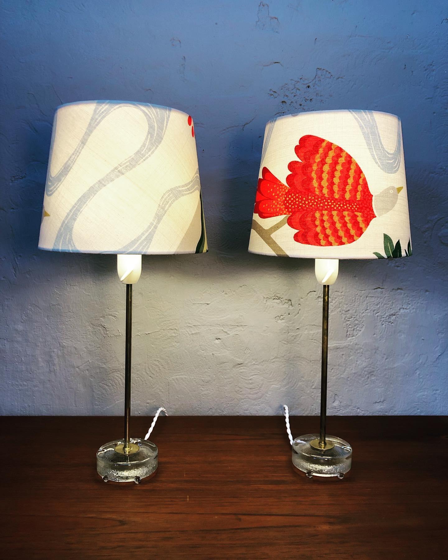 Mid-20th Century Pair of Falkenberg Table Lamps from the 1960s For Sale