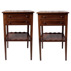 A Pair of Federal Style Mahogany Side Tables.