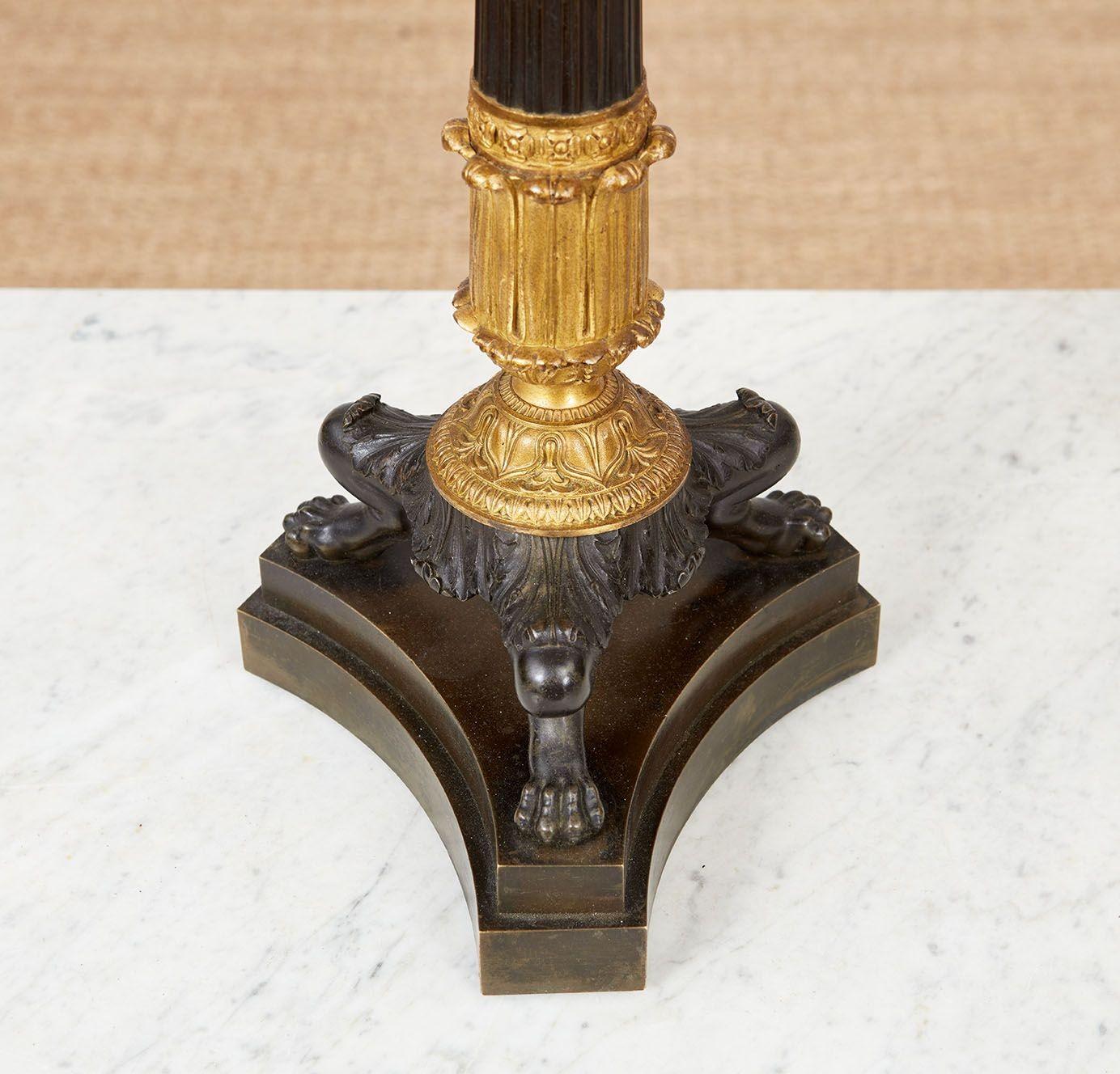 Gilt A Pair of Fine French Table Lamps For Sale