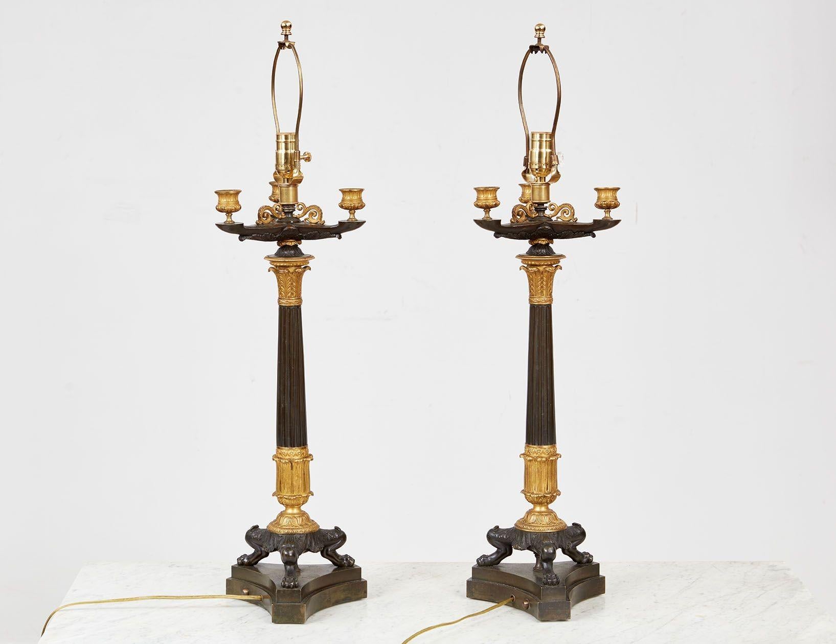 A Pair of Fine French Table Lamps For Sale 1