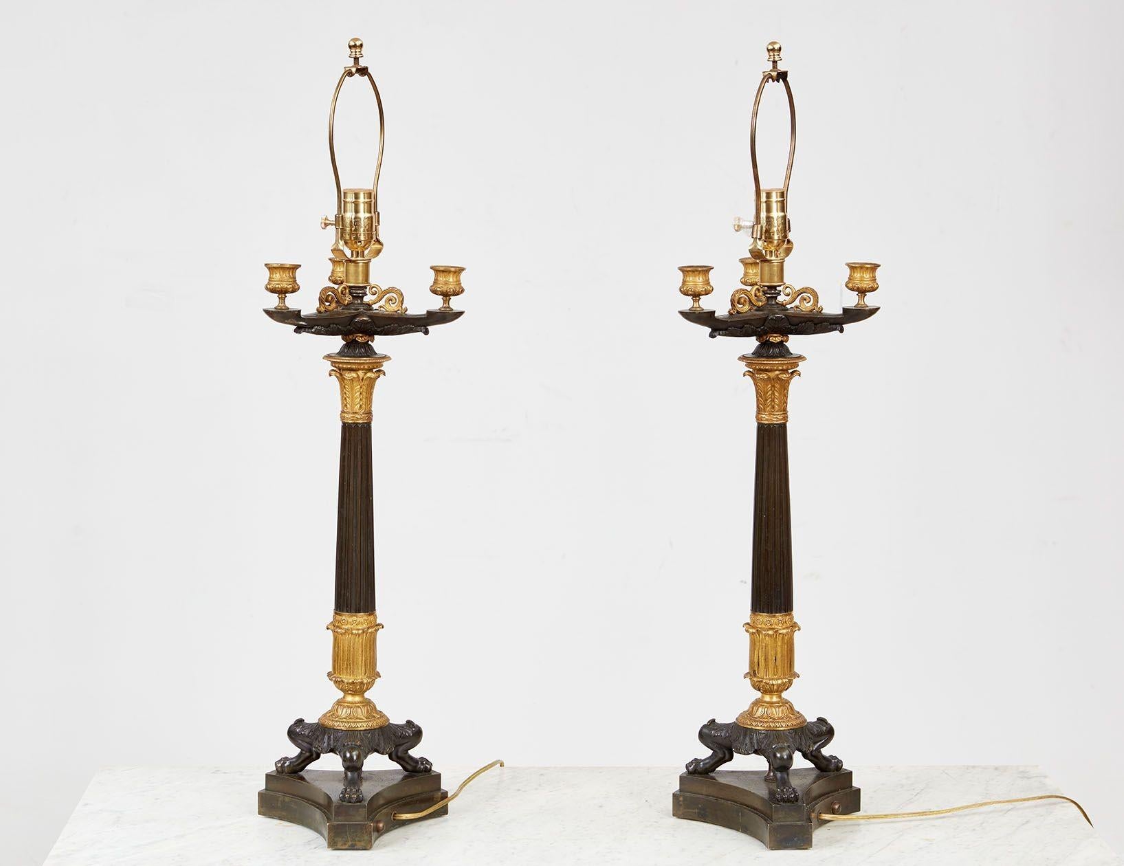 A Pair of Fine French Table Lamps For Sale 2