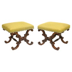 A Pair of Fine William IV Rosewood Benches