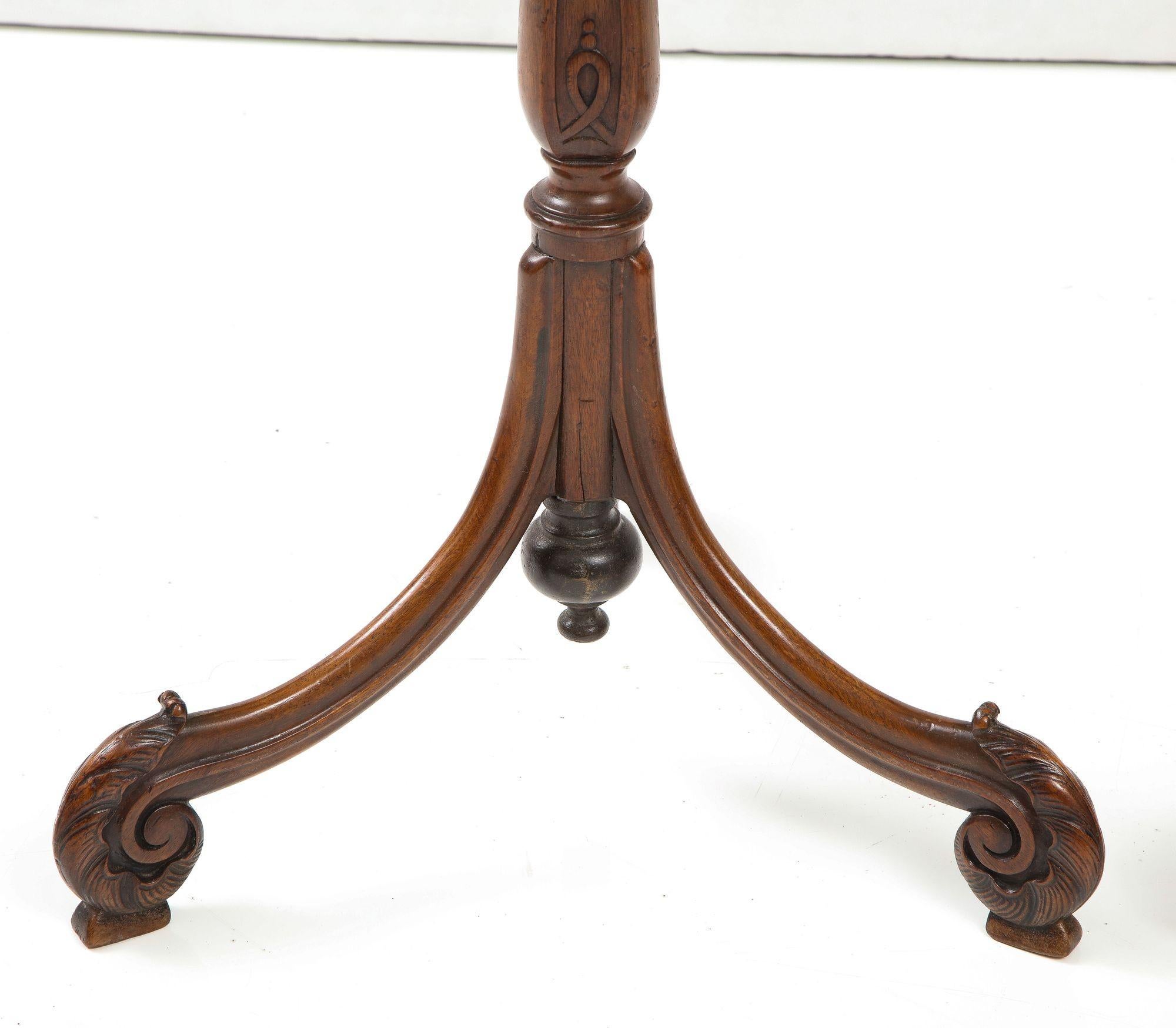 18th Century A Pair of Finely Carved Georgian Quatrefoil Mahogany Stands For Sale
