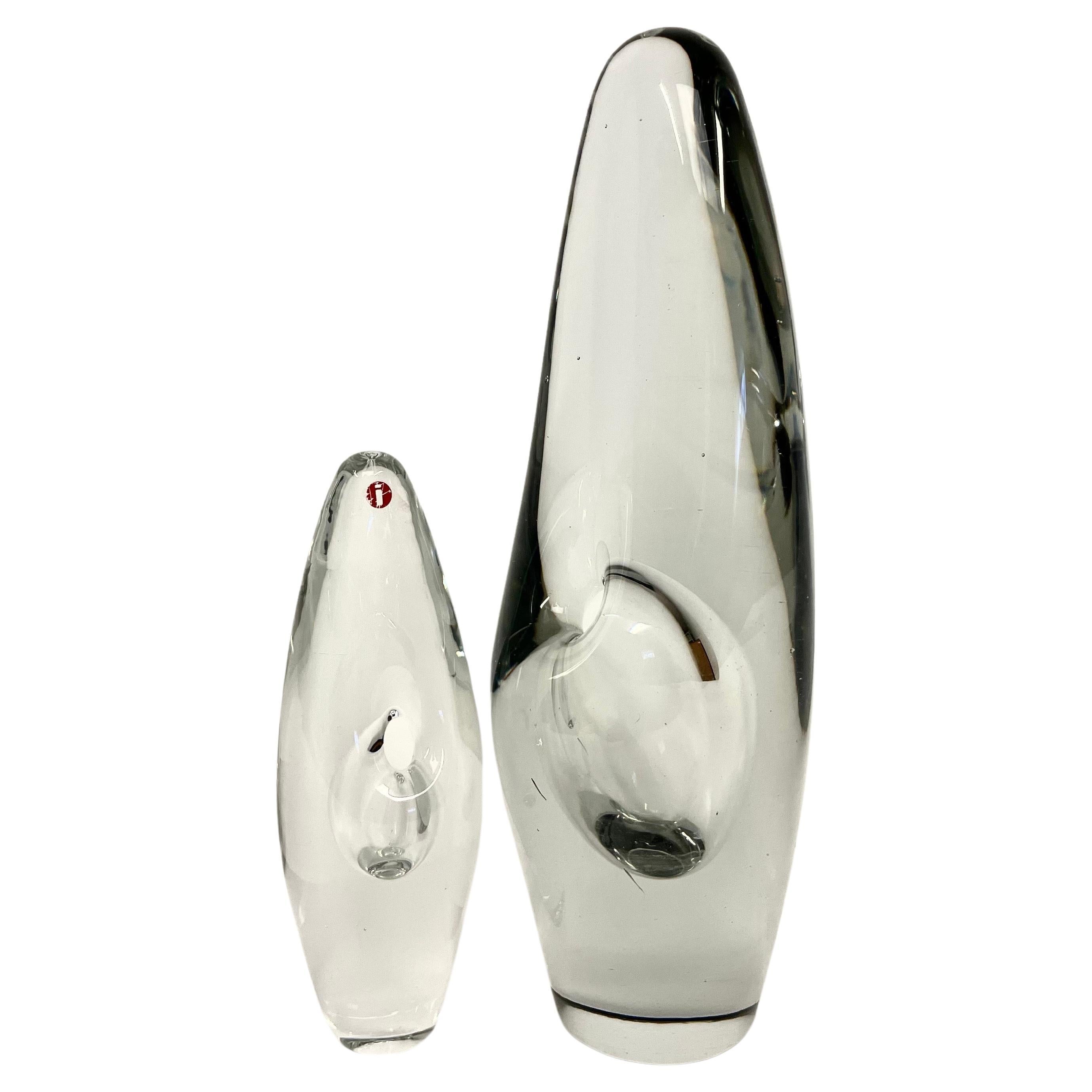 A Pair of Finnish 1950s Vases Model Orchidéa by Timo Sarpaneva for Ittala For Sale
