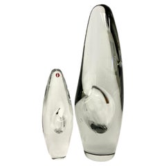 A Pair of Finnish 1950s Vases Model Orchidéa by Timo Sarpaneva for Ittala
