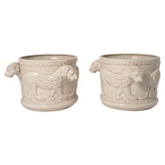 A PAIR OF FITZ & FLOYD JARDINIERES Circa 20th Century