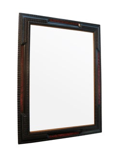 Pair of Flemish Ebonized Mirrors