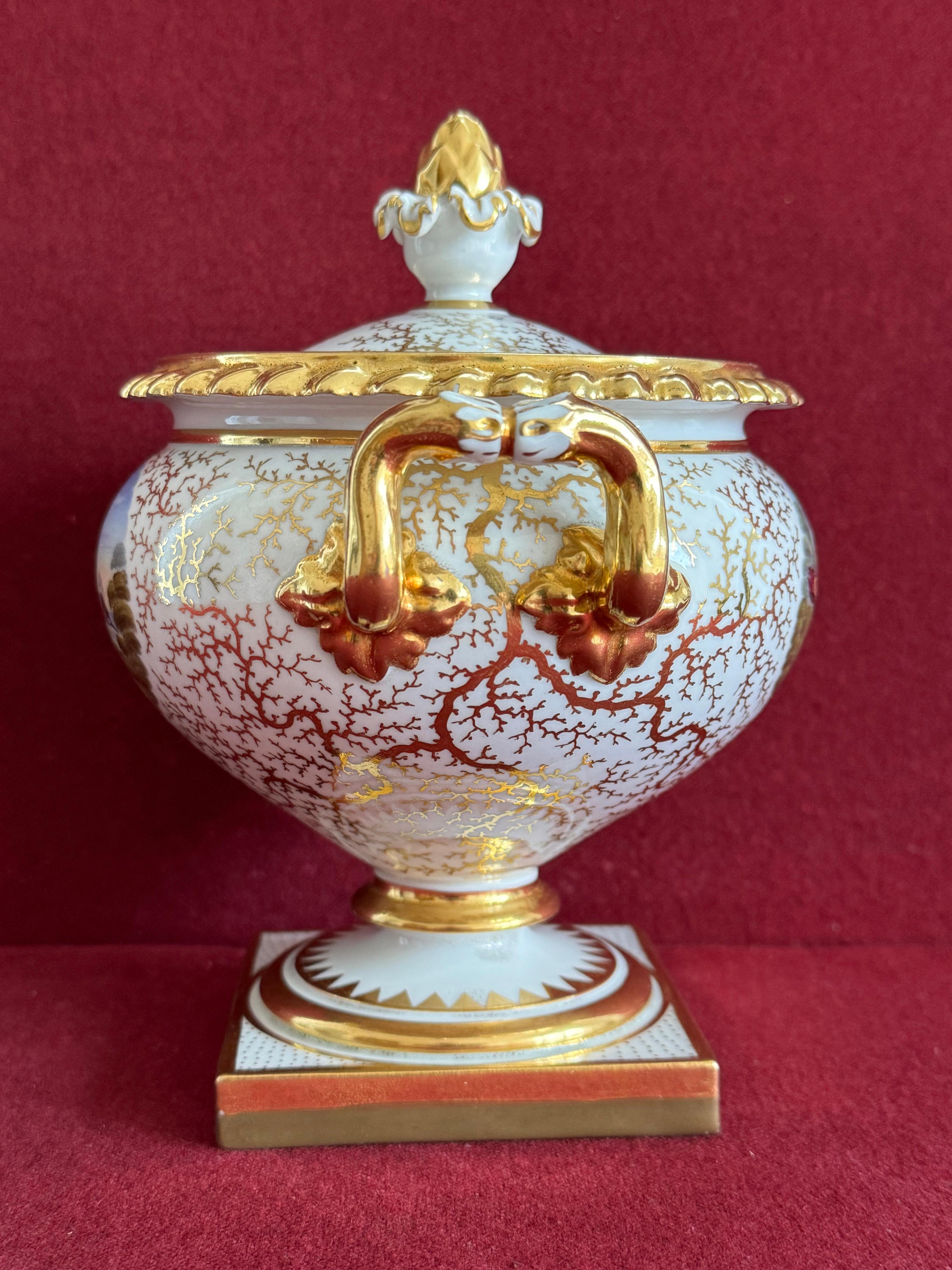 Pareja de soperas de crema de porcelana de Flight, Barr & Barr Worcester c.1820 en venta 4