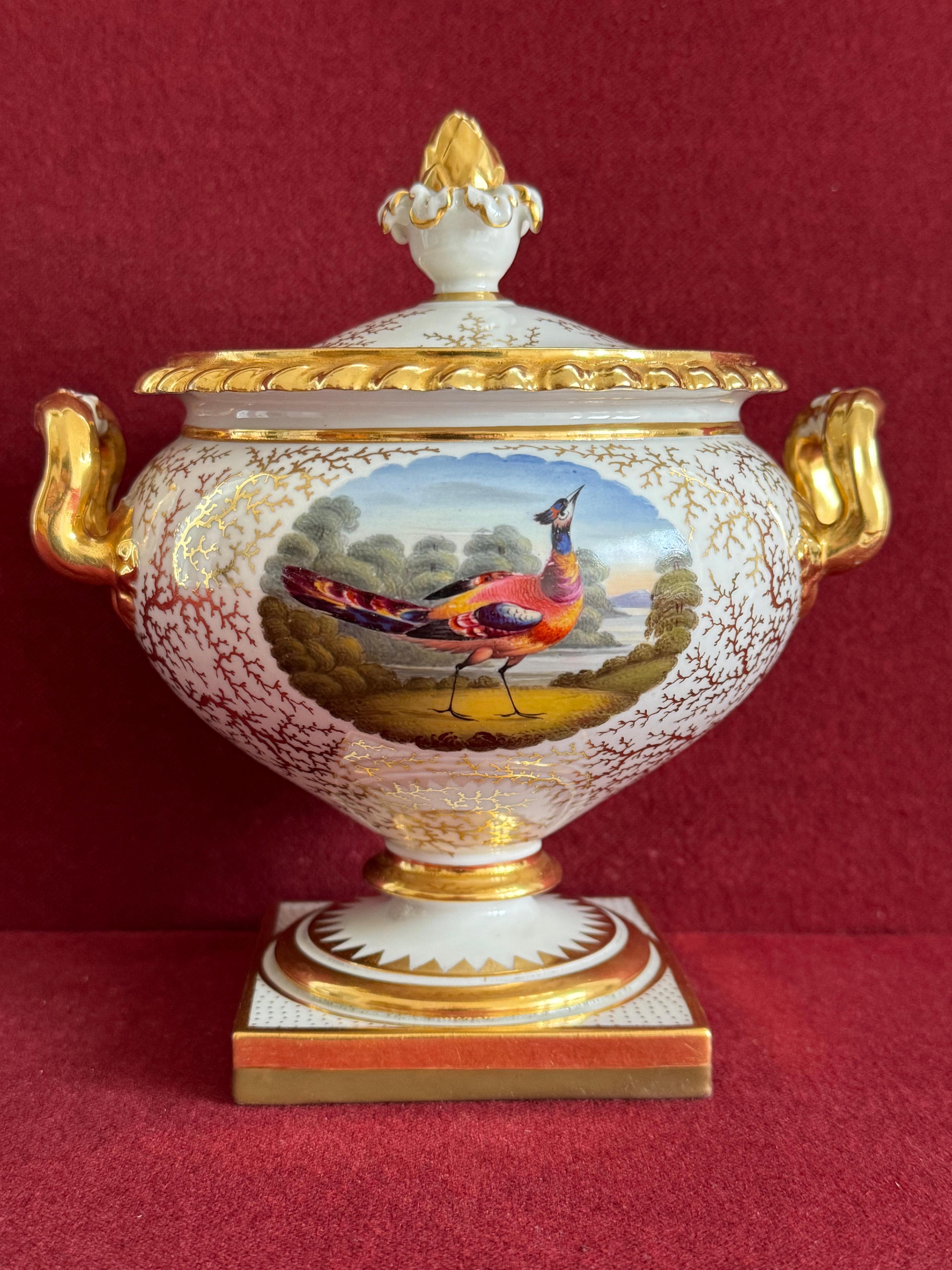 Pareja de soperas de crema de porcelana de Flight, Barr & Barr Worcester c.1820 en venta 5