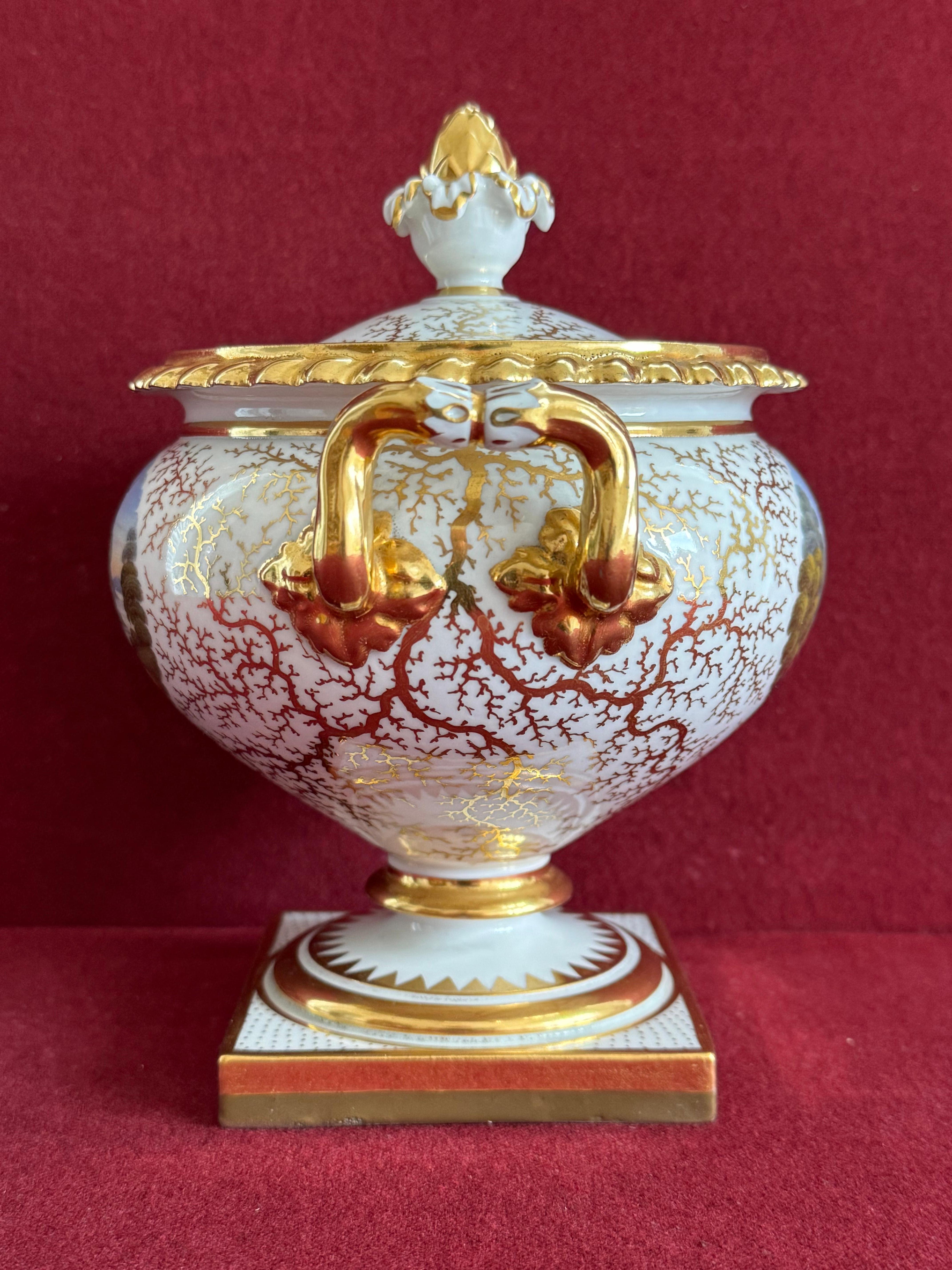 Pareja de soperas de crema de porcelana de Flight, Barr & Barr Worcester c.1820 en venta 6