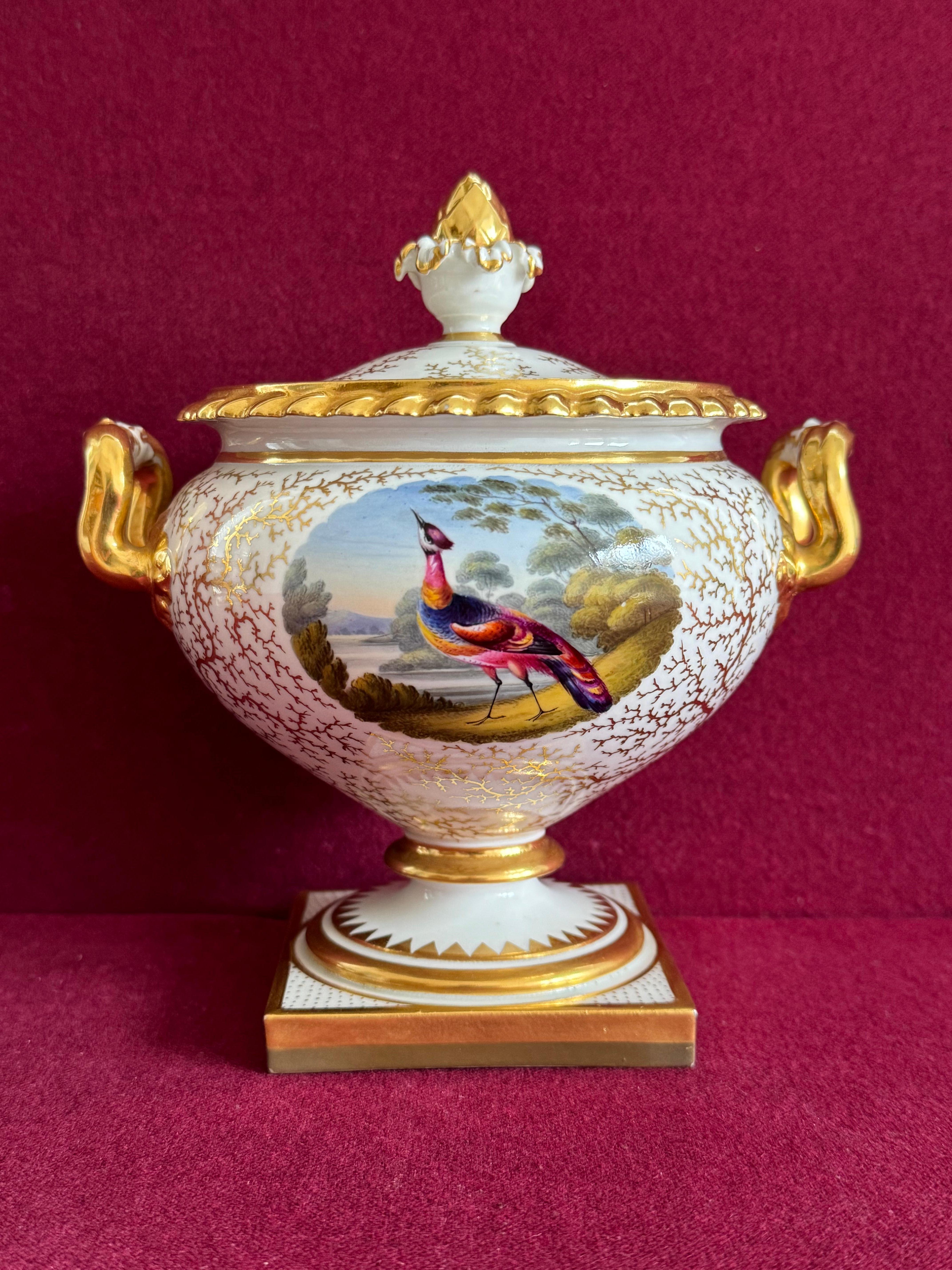 Pareja de soperas de crema de porcelana de Flight, Barr & Barr Worcester c.1820 siglo XIX en venta