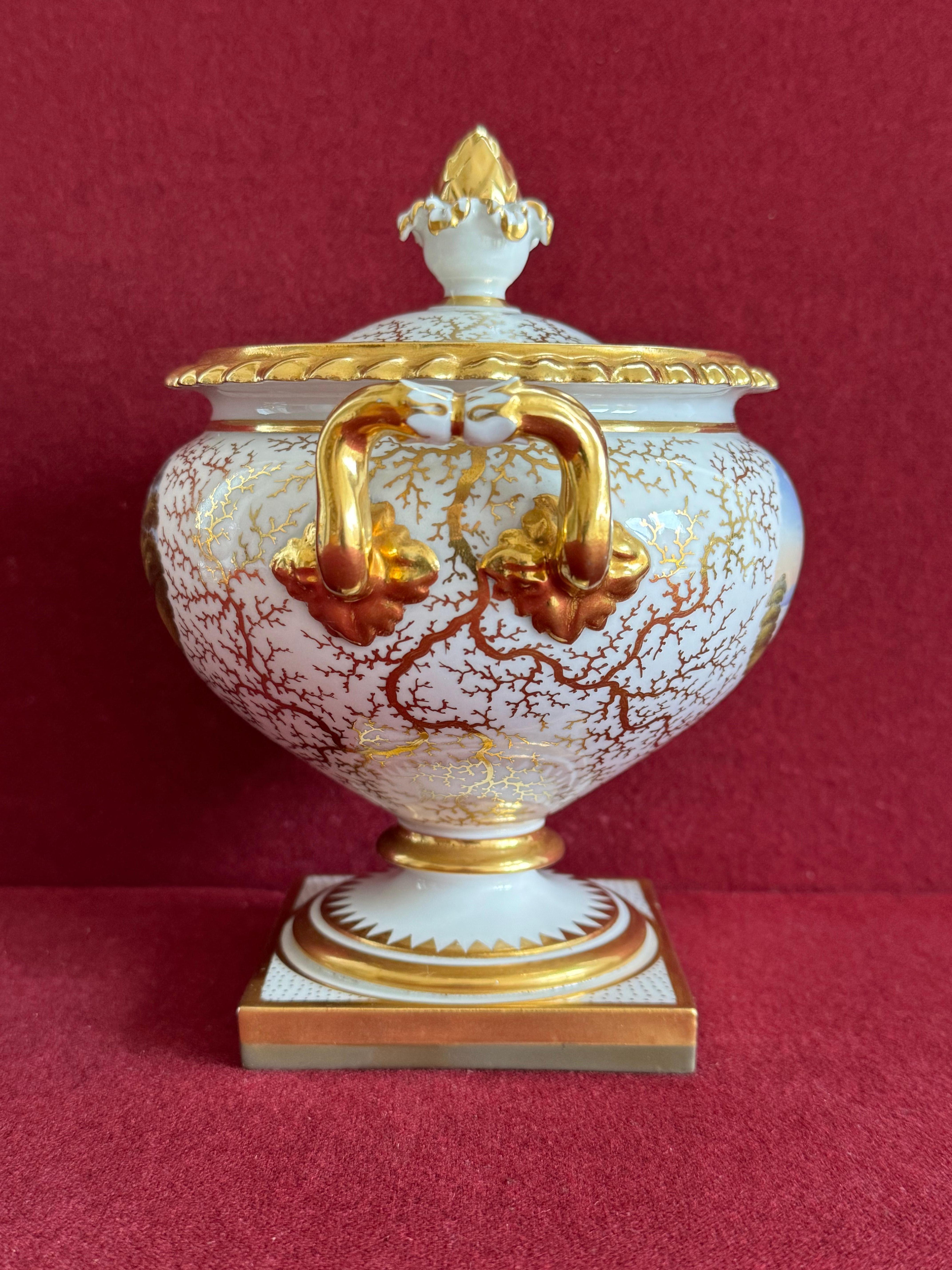 Pareja de soperas de crema de porcelana de Flight, Barr & Barr Worcester c.1820 Porcelana en venta