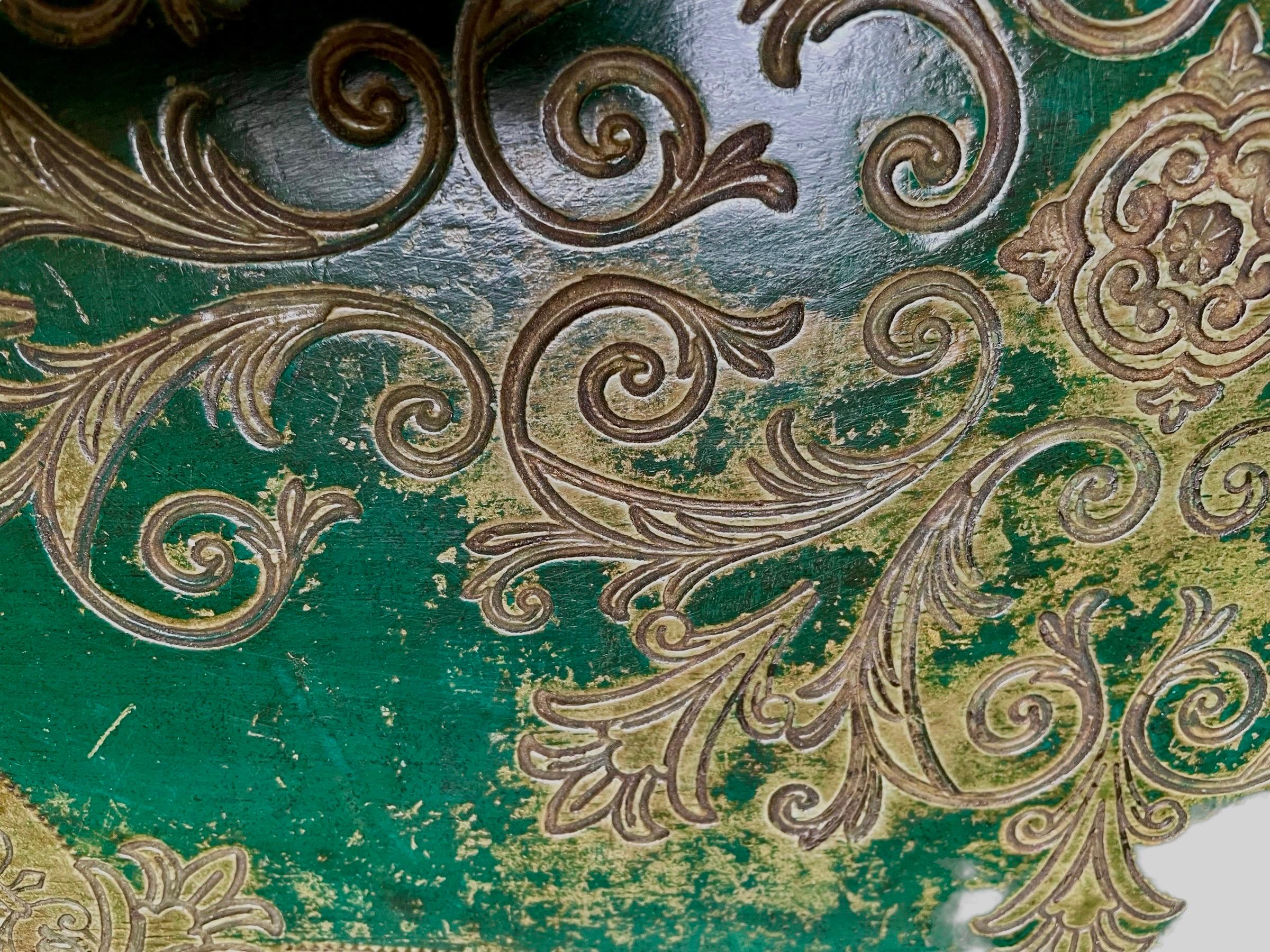Composition A Pair of Florentine papier mache trays