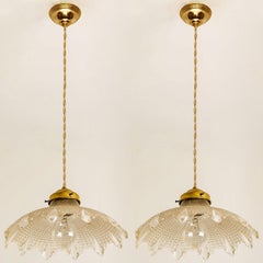 Paire de lustres Art Déco en verre, Europe, France