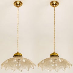 A pair of Flower Diamond Art Deco Glass Chandelier, Europe, France
