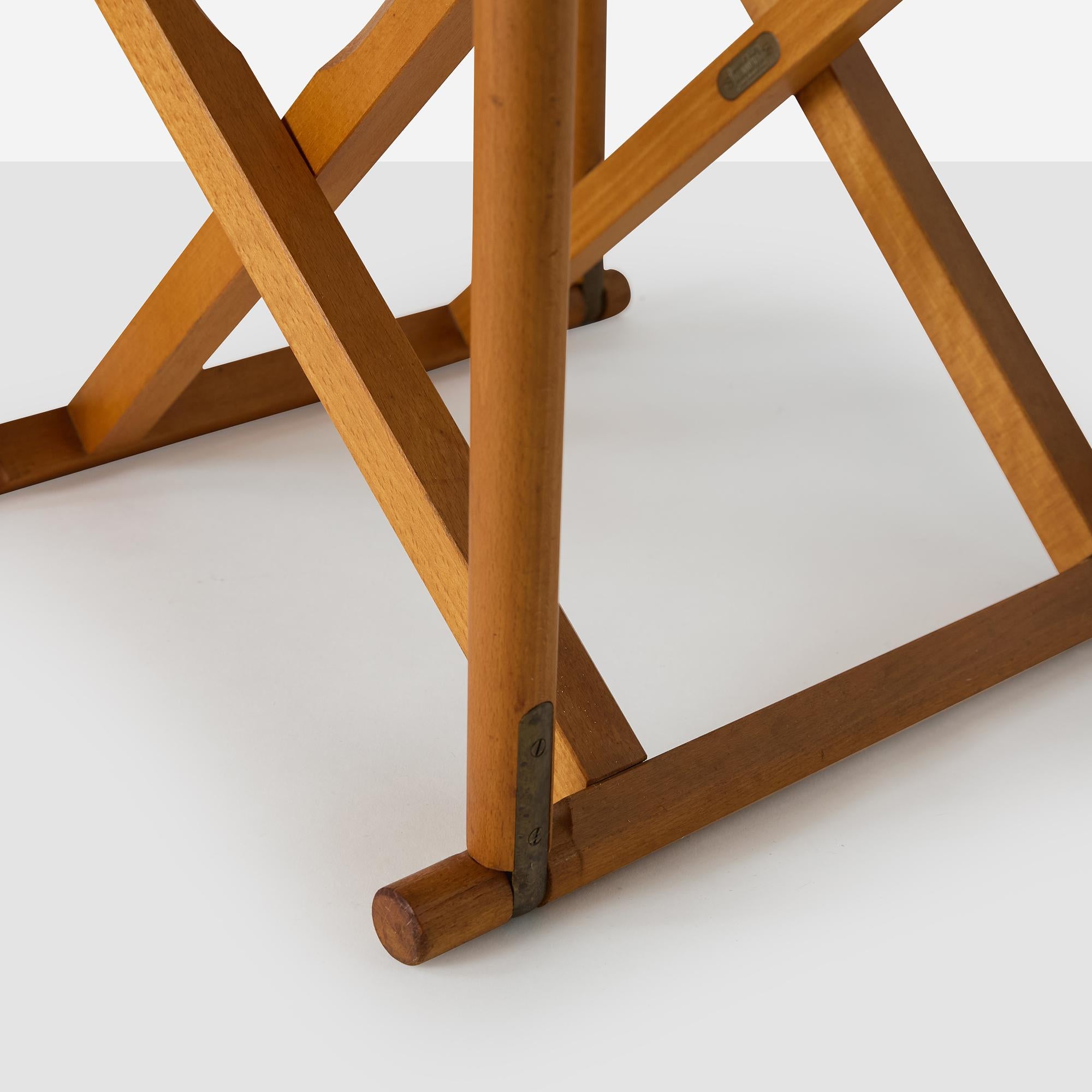 A Pair of Folding Chairs by Mogens Koch For Sale 3