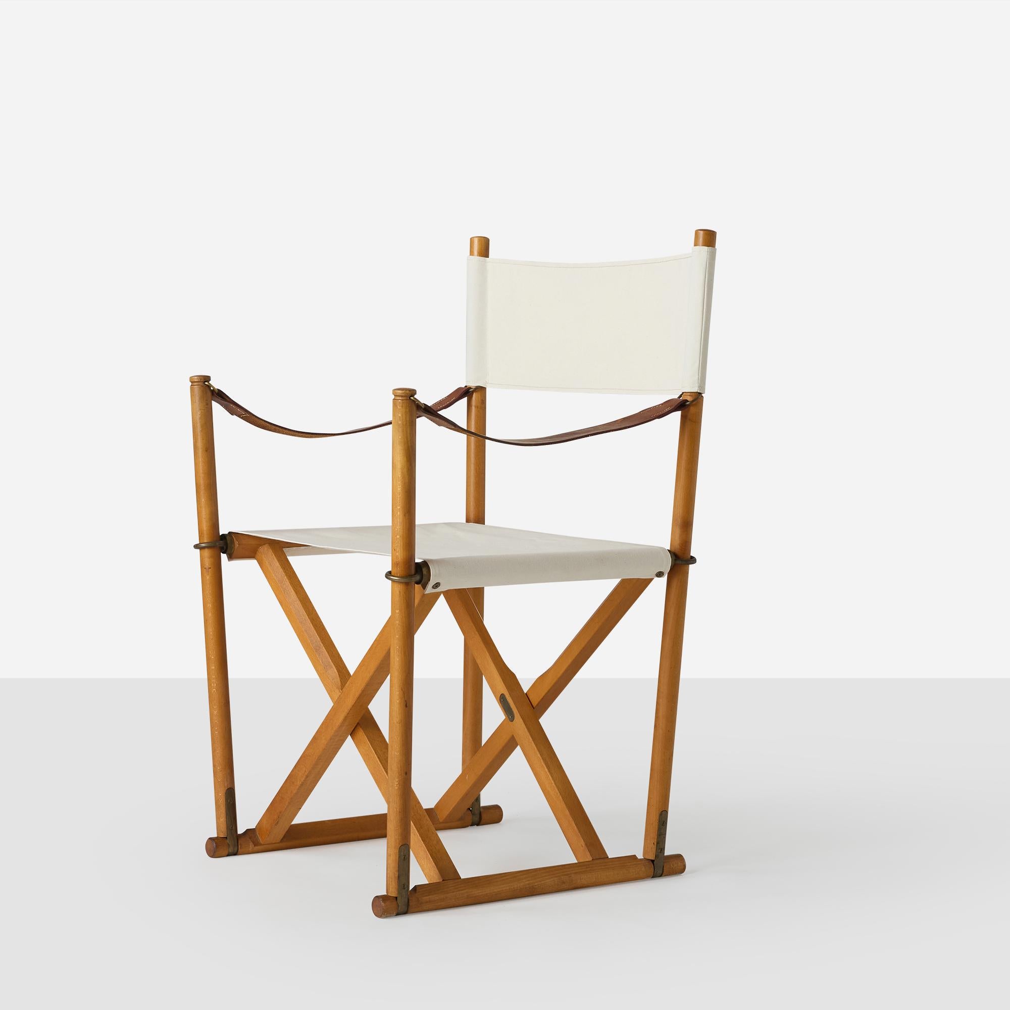 Modern A Pair of Folding Chairs by Mogens Koch For Sale