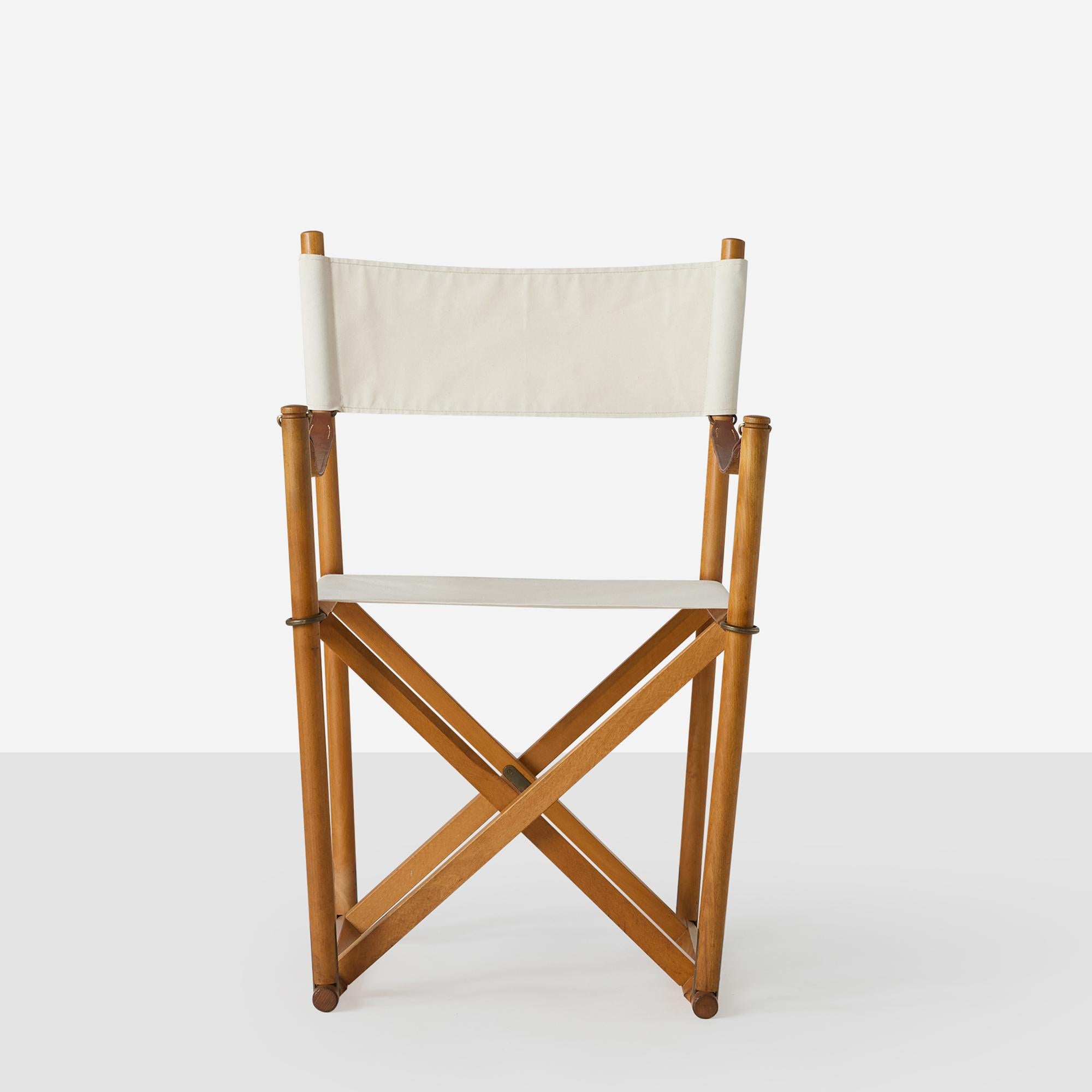 Danish A Pair of Folding Chairs by Mogens Koch For Sale