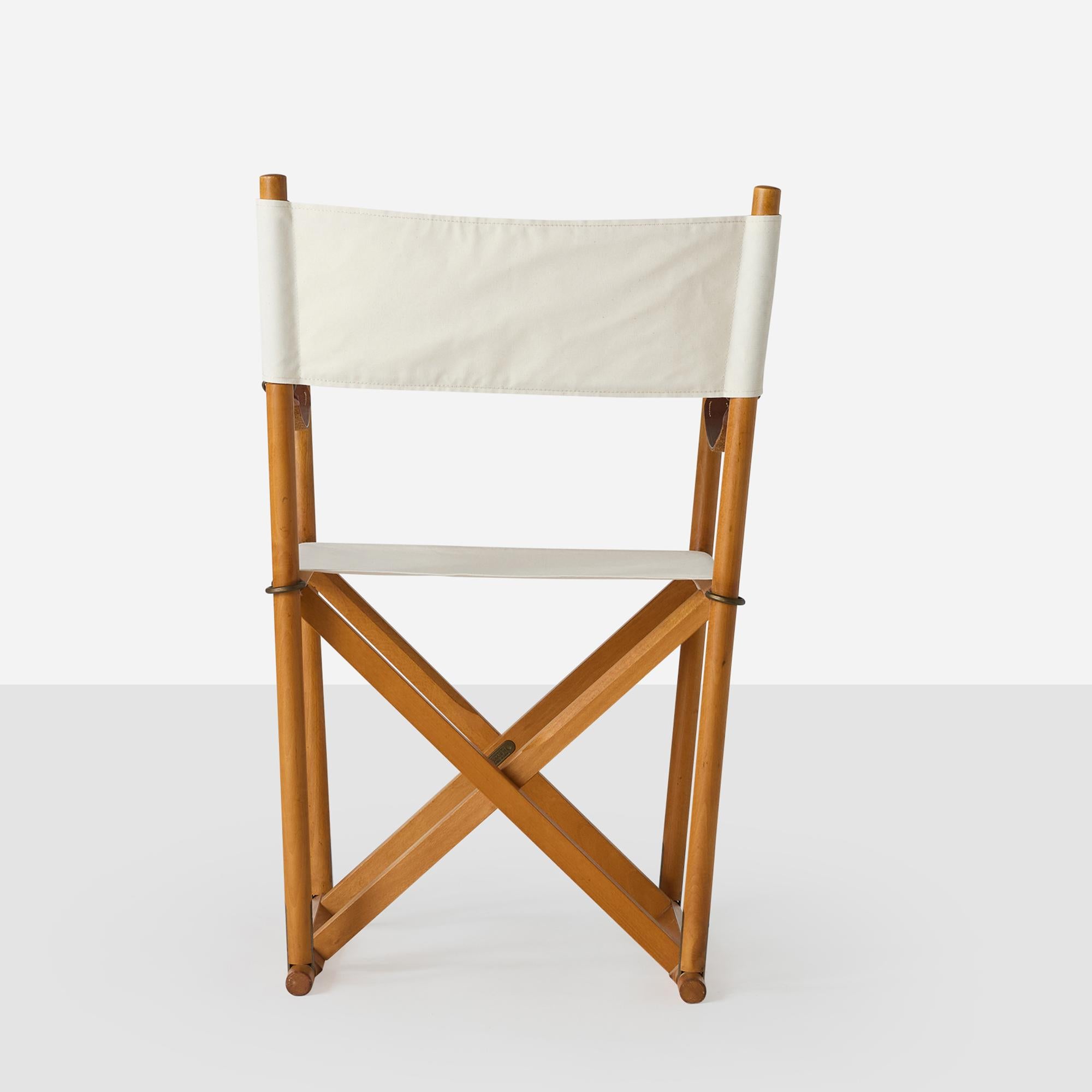 Mid-20th Century A Pair of Folding Chairs by Mogens Koch For Sale