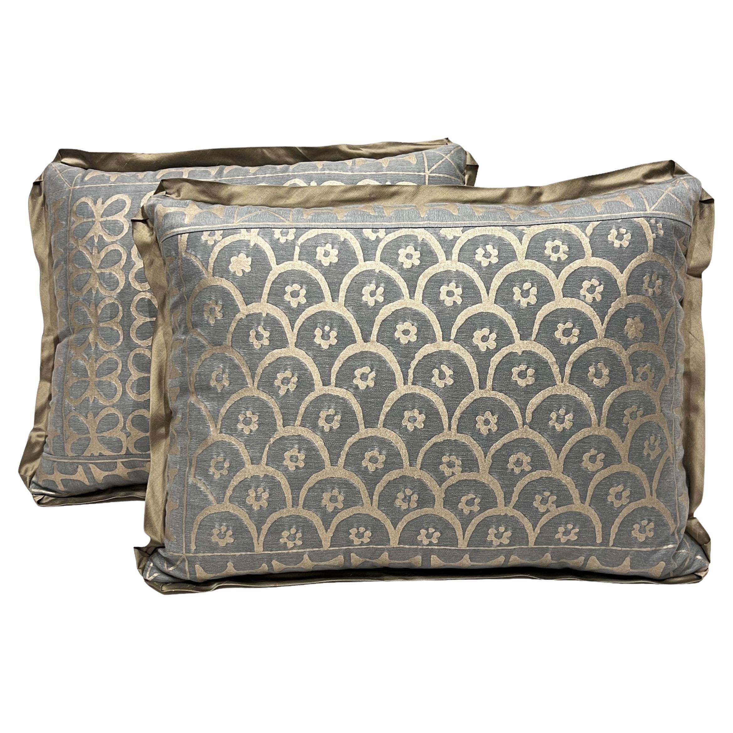 Paire de coussins Fortuny dans le motif Ashanti