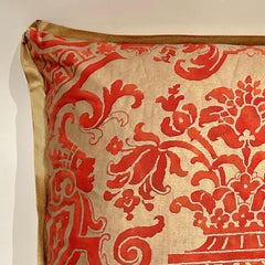 A Pair of Fortuny Cushions in the Carnavalet Pattern