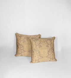 A Pair of Fortuny Cushions in the Carnavalet Pattern