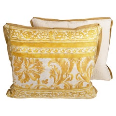 A Pair of Fortuny Cushions in the DeMedici Pattern