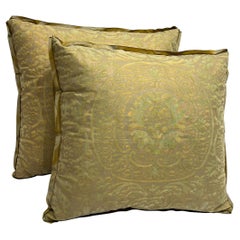 A Pair of Fortuny Cushions in the Orsini Pattern