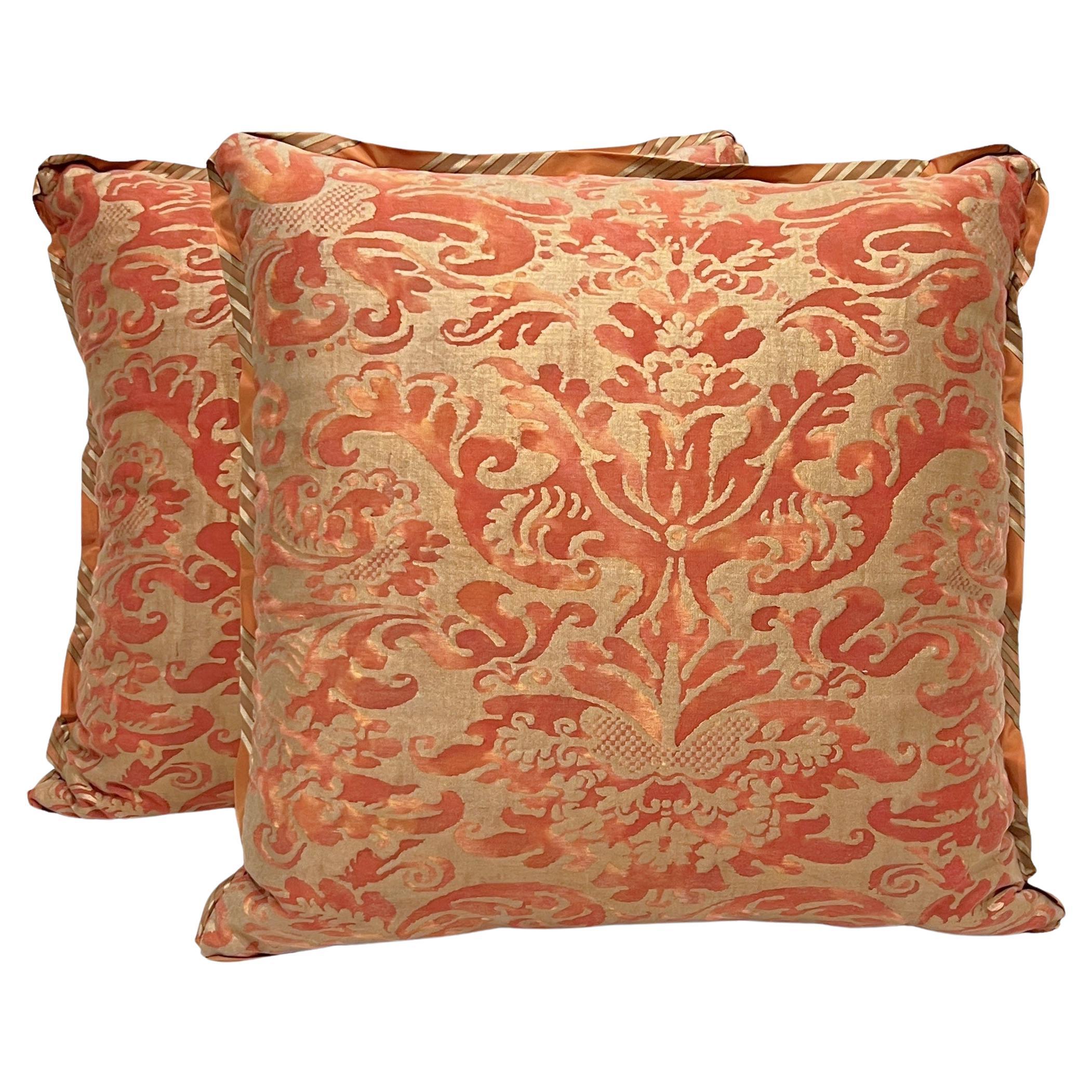 Paire de coussins Fortuny au motif Sévigné