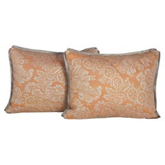 Pair of Fortuny Damask Patterned Cushions