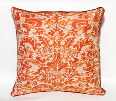 Pair of Fortuny Fabric Cushions in the Corone Pattern