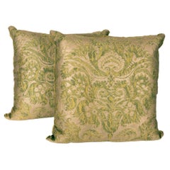 A Pair of Fortuny Fabric Cushions in the DeMedici Pattern