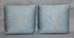 Pair of Fortuny Fabric Cushions in the Festoni Pattern
