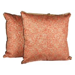Pair of Fortuny Fabric Cushions in the Irani Pattern