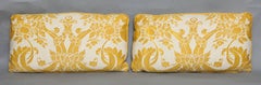 Pair of Fortuny Fabric Lumbar Cushions