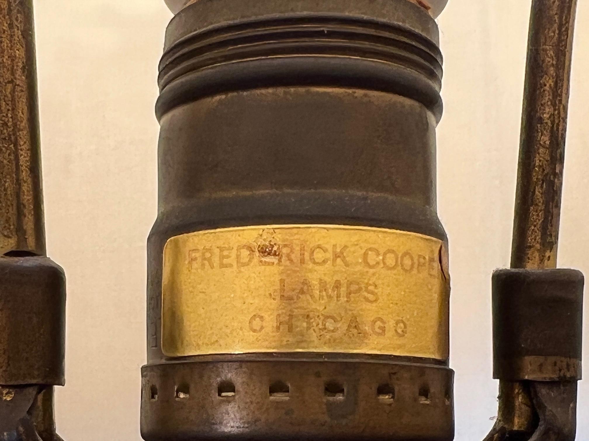Frederick Cooper Helix-Lampen, Paar (Mitte des 20. Jahrhunderts) im Angebot