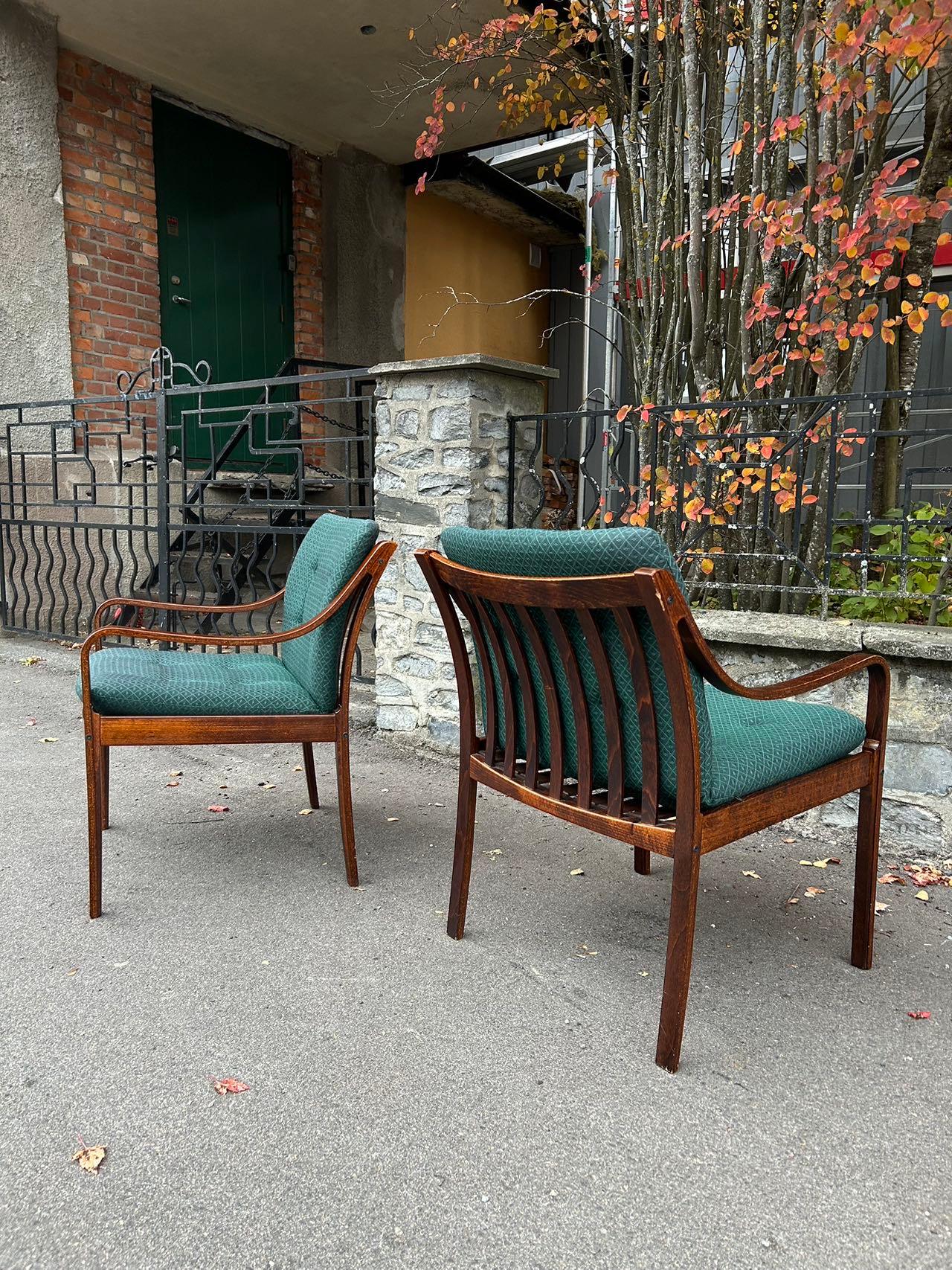 Scandinavian Modern A pair of Fredrik A. Kayser 