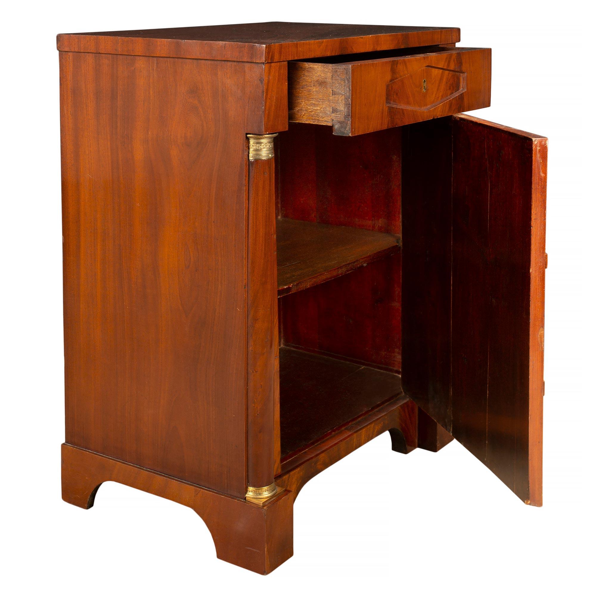 Pair of French 19th Century Empire St. Mahogany and Ormolu Chest In Excellent Condition In West Palm Beach, FL