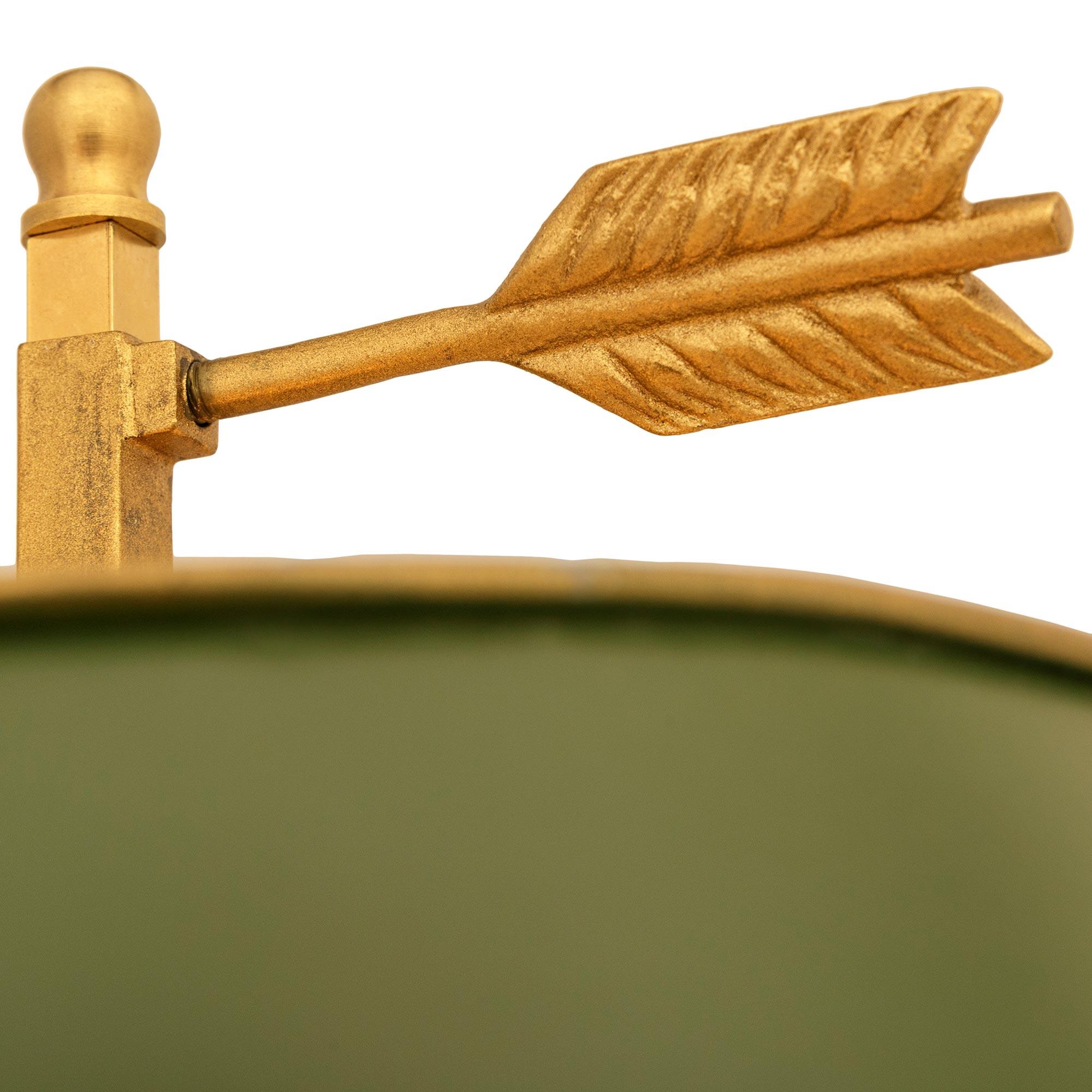 Ein Paar französische Lampen aus Ormolu und Tole Bouillotte aus dem 19. (Französisch) im Angebot