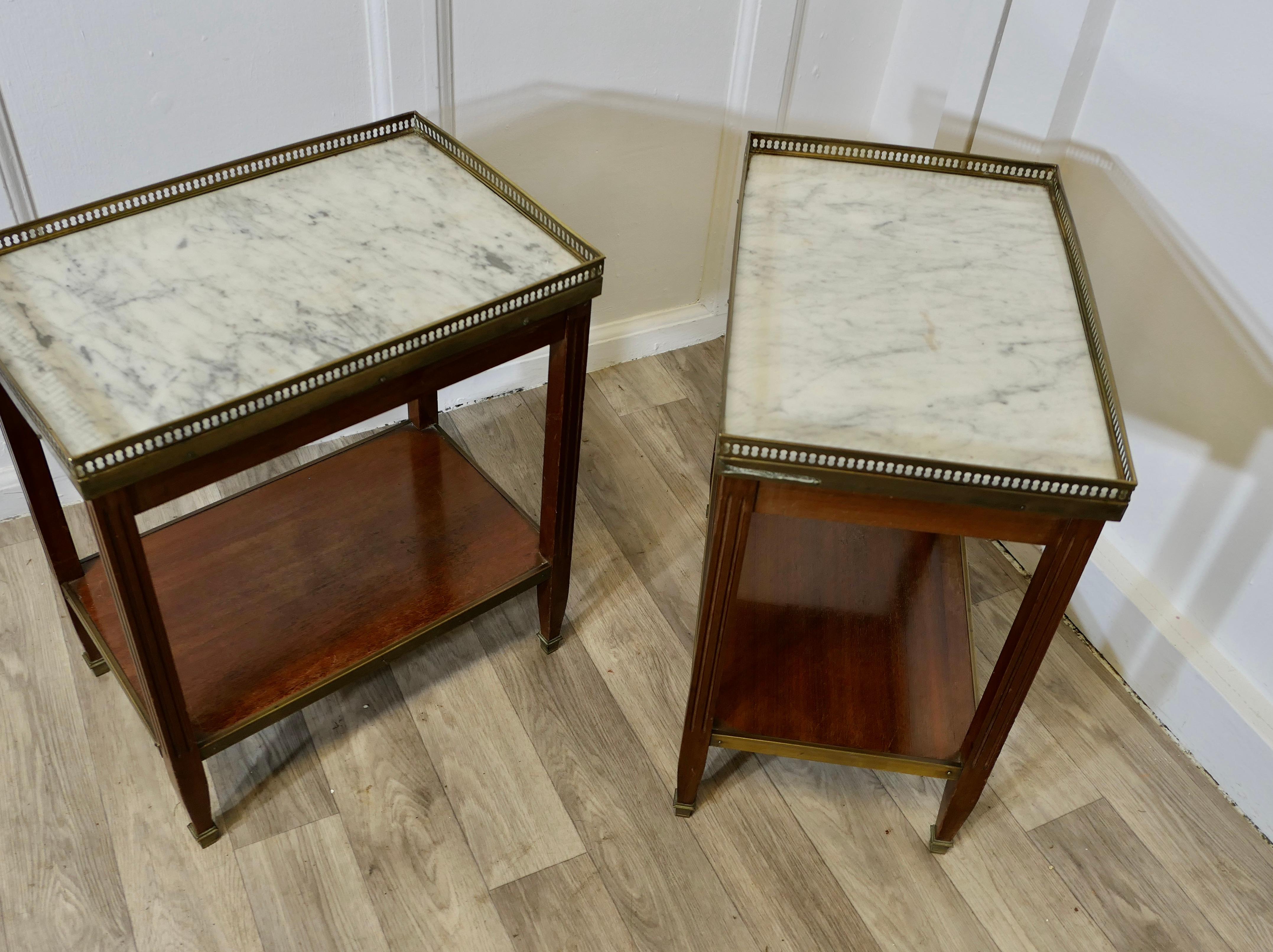 A Pair of French 19th Century Occasional Lamp Tables 1