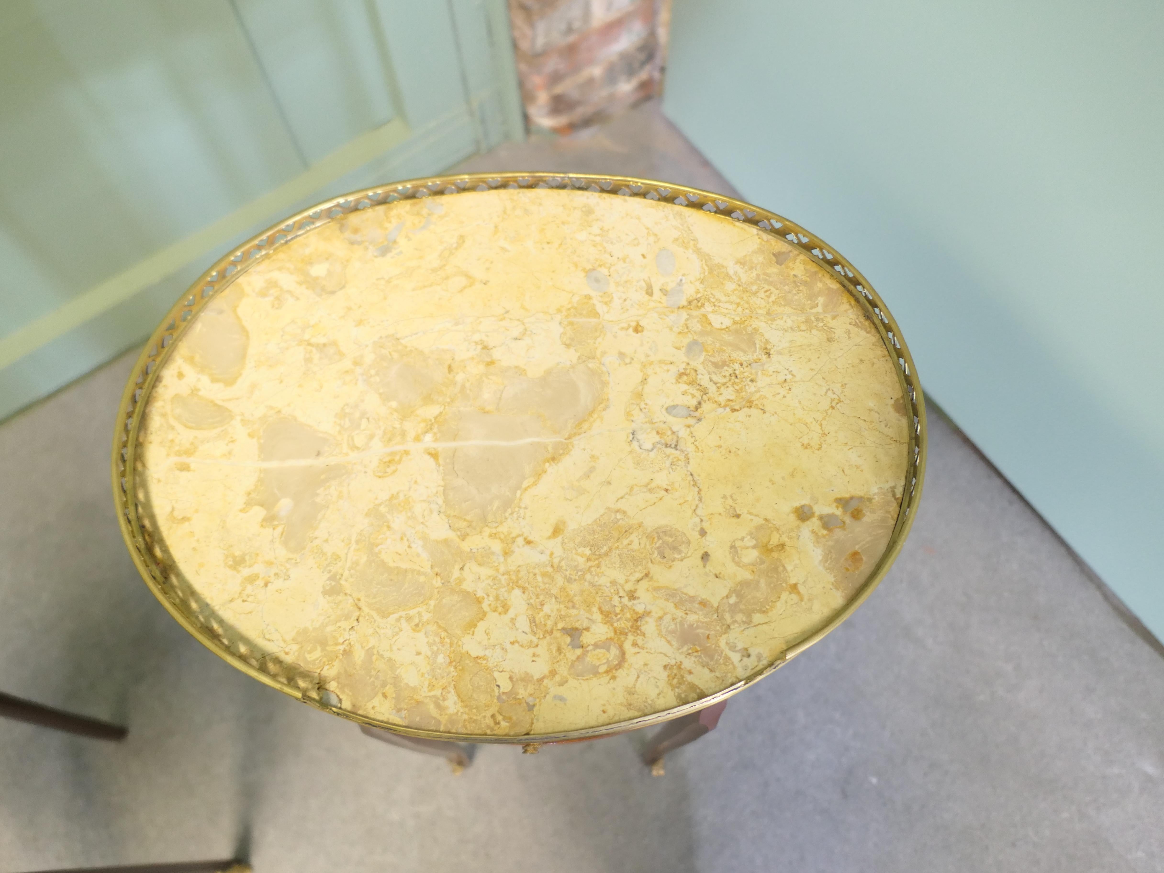 French Provincial A Pair of French 19th Century Oval Side Tables or Bedside Cabinets