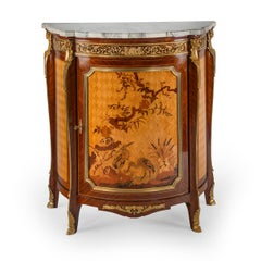 A Pair of French 19th Century Side Cabinets or Cupboard commodes