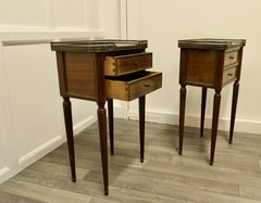 Pair of French 19th Century Side Tables or Bedside Cabinets