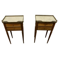 Pair of French 19th Century Side Tables or Bedside Cabinets Pair of French 19th Century Side Tables or Bedside Cabinets