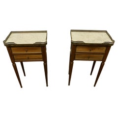 Pair of French 19th Century Side Tables or Bedside Cabinets