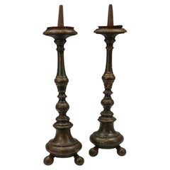 Coppia di candelieri da altare francesi